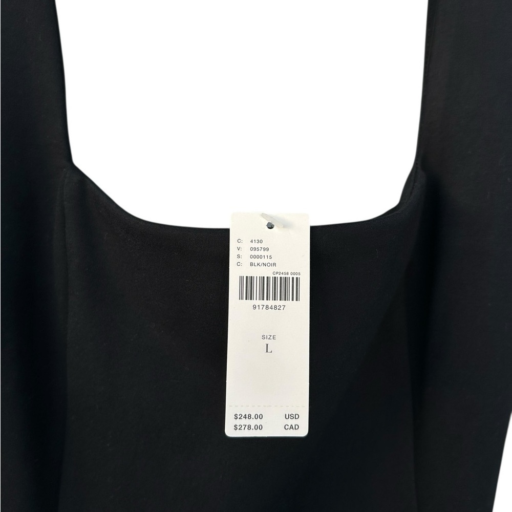NWT Maeve Sleeveless Square-Neck Eyelet Midi Dress - Size Large - Black - Picture 13 of 14